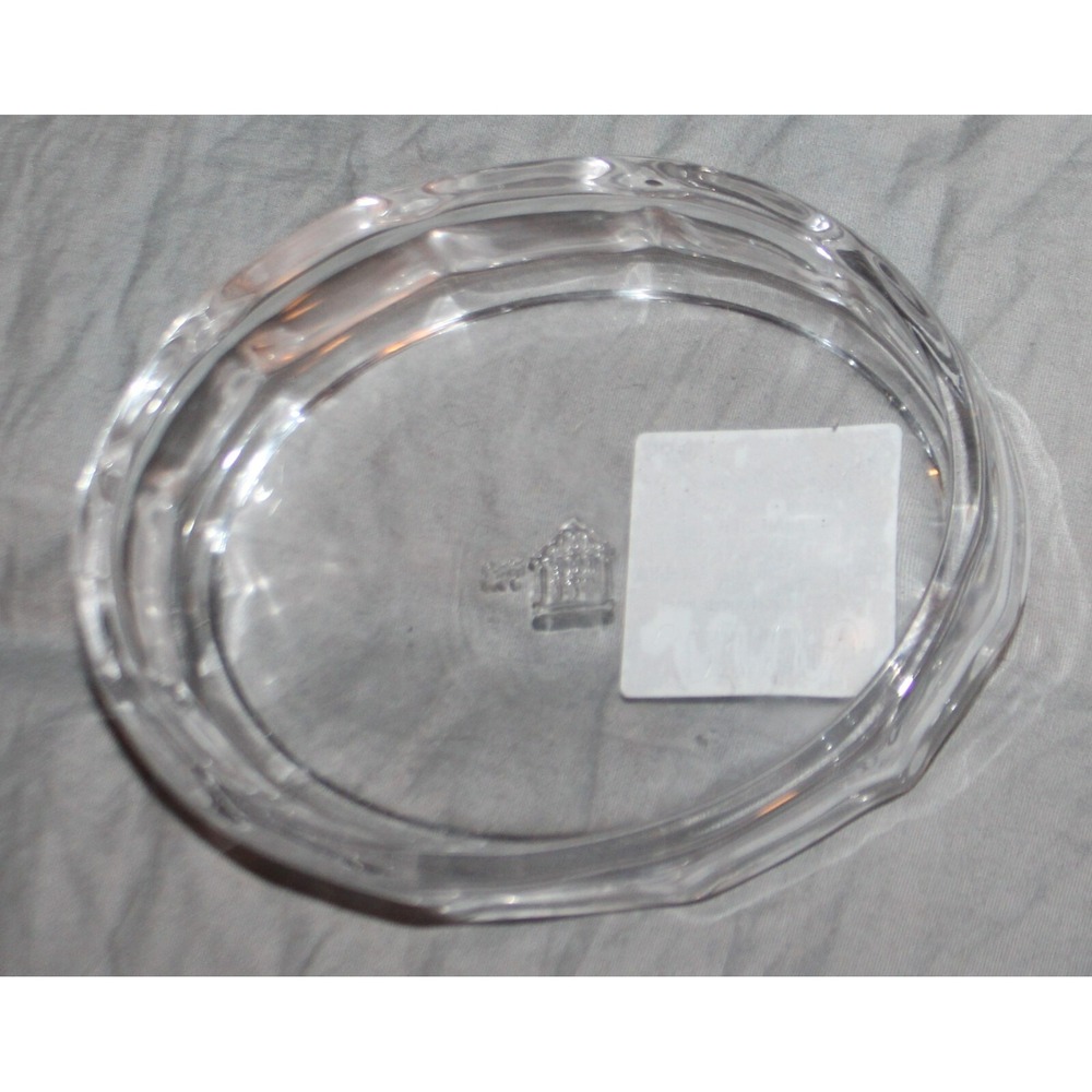 Hearth & Hand With Magnolia Sculpted Glass Soap Dish Clear - New